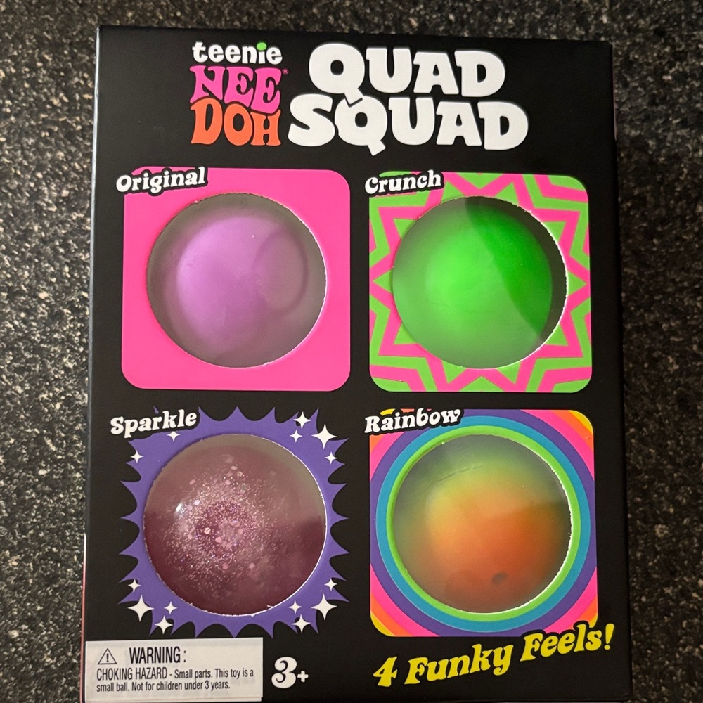 Viral 4 pack of nee doh balls 4 funky feels hard to find